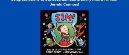 Congratulations to Our 2026 Lambda Literary Award Winner, Jerrold Connors!